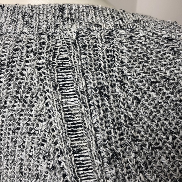 American Eagle Outfitters Gray Speckled Knit Open Front Cardigan Size S - Picture 9 of 11